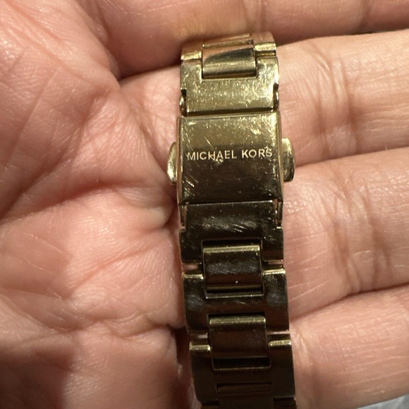 Runs Michael Kors‎ 27mm Camille Womens Stainless Steel Gold Dial Watch MK3252 - Picture 8 of 10